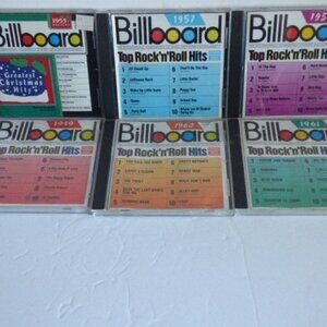 Six music CDs from 1955,57,58,59,60 and 1961 produced in the 1990's